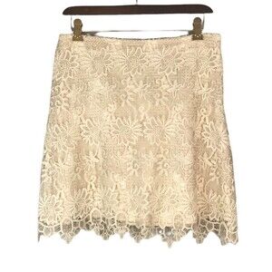 Adolfo Dominguez costura women’s lace skirt size 4 EUR 38